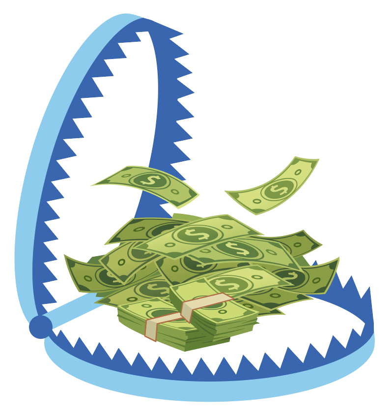 picture of gator mouth of money